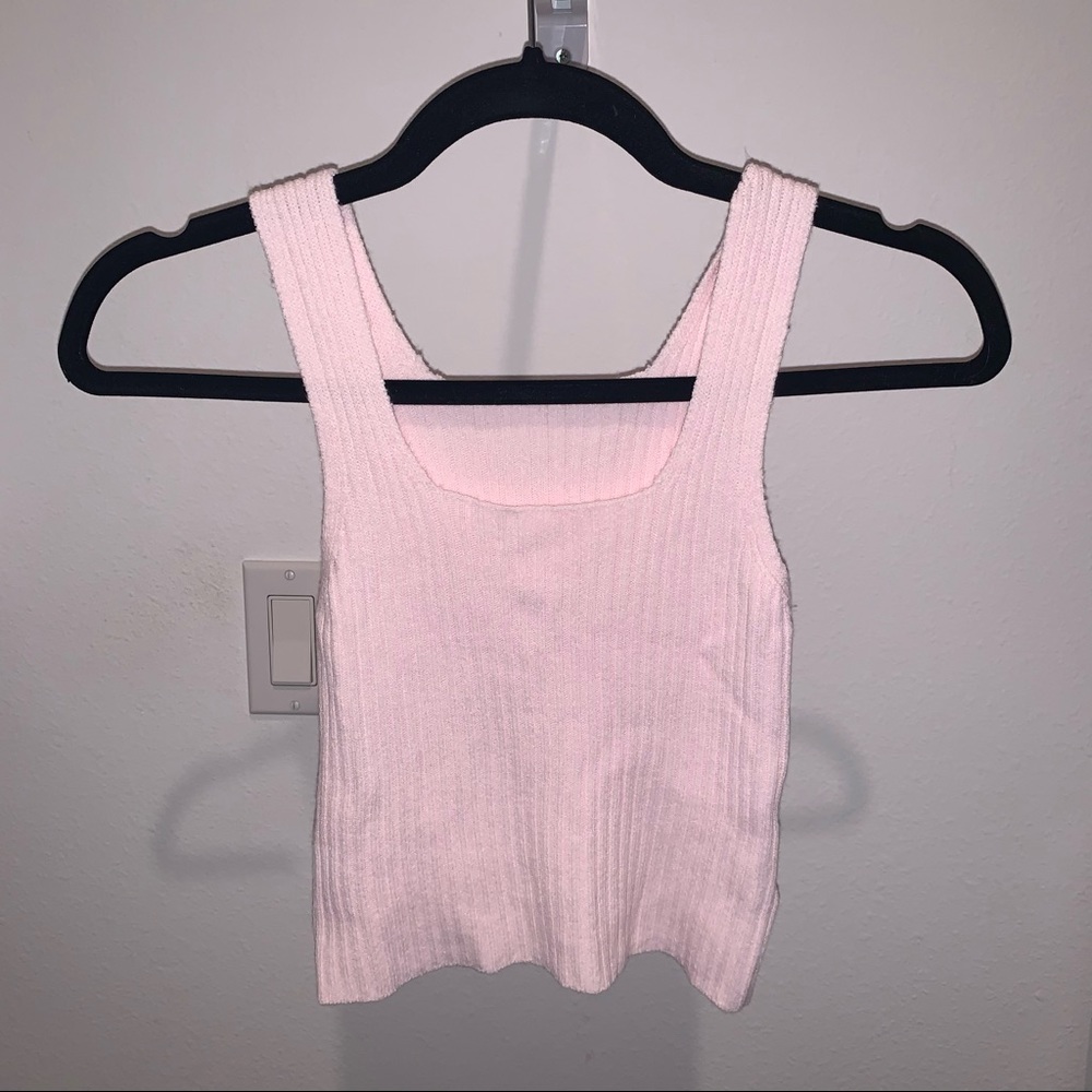 Brandy Melville | Pink knit tank top